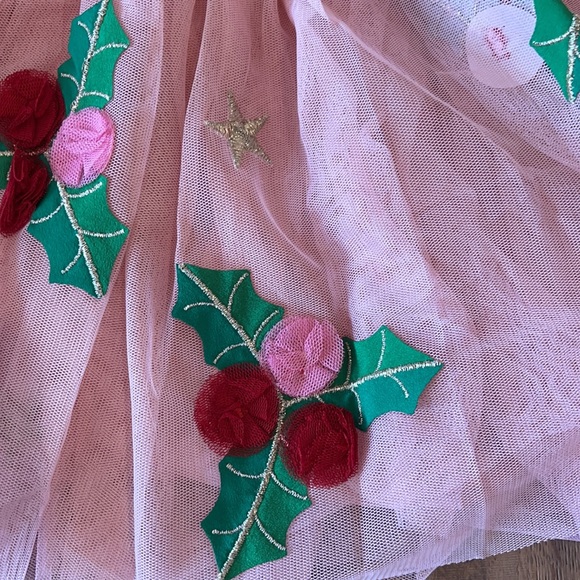 🥳HP🥳 Mini Boden Pink Holly Tulle Tutu Skirt - Picture 3 of 6